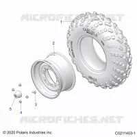 WHEELS, FRONT TIRE