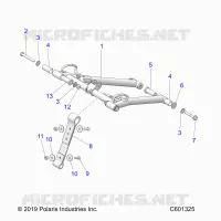 SUSPENSION, FRONT TORQUE ARM