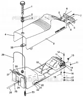 SEAT   GAS TANK ASSEMBLY 440 XCR 0941760 (4925182518002A)