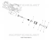 DRIVE TRAIN, MAIN GEARCASE OUTPUT SHAFT