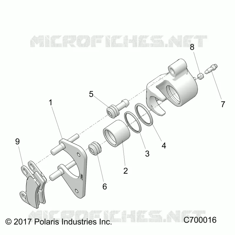 REAR BRAKE CALIPER