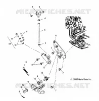 REAR MASTER CYLINDER   FOOT PEDAL