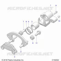 REAR BRAKE CALIPER