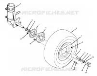 FRONT WHEEL ASSEMBLY  350 2X4 (4918531853017A)