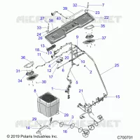 PREM PREP AUDIO ELECTRICAL COMPONENTS (ROOF)