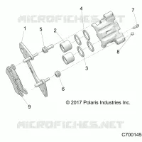 BRAKES, REAR CALIPER