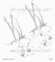 SEAT BELT MOUNTING 6 POINT
