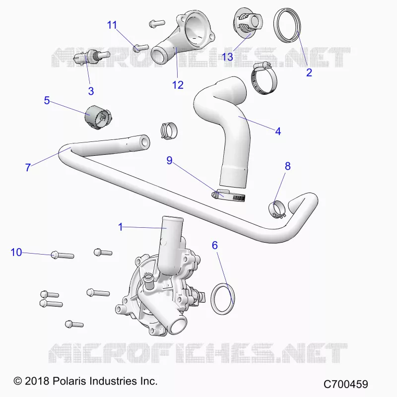 ENGINE, WATERPUMP AND BYPASS