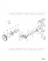 ENGINE, FUEL CAMSHAFT AND GOVERNOR SHAFT