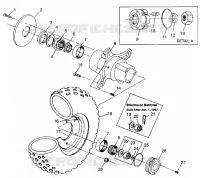 FRONT WHEEL MAGNUM 4X4 W97AC42A, SWEDISH MAGNUM 4X4 S97AC42E AND NORWEGIAN (4940834083B003)