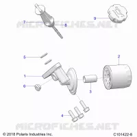 OIL FILTER AND DIPSTICK