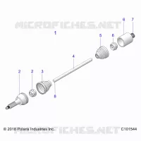 DRIVE TRAIN, REAR DRIVE SHAFT