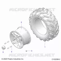 WHEELS, REAR TIRE