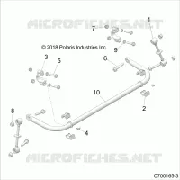 SUSPENSION, REAR STRUT STABILIZER