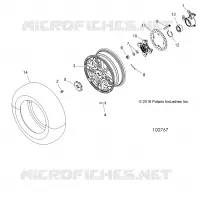 WHEELS, FRONT AND HUB