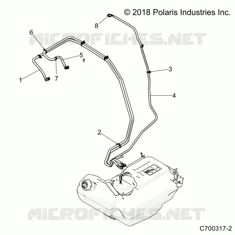 BODY, FUEL LINES, STD. 