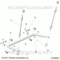 SUSPENSION, REAR STRUT STABILIZER