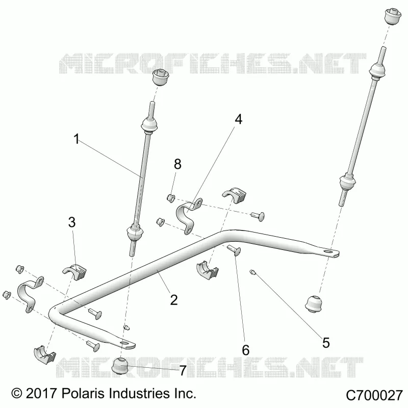 SUSPENSION, REAR STRUT STABILIZER