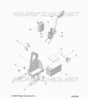 ELECTRICAL, BATTERY, MANUAL START POWER UP COMPONENTS