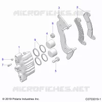 BRAKES, FRONT BRAKE CALIPER