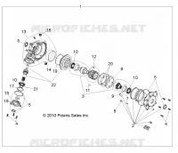 DRIVE TRAIN, FRONT GEARCASE (BUILT 3/09/10 AND AFTER)