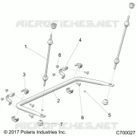 SUSPENSION, REAR STRUT STABILIZER