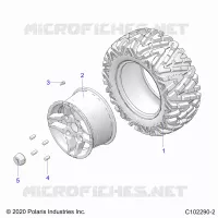 WHEELS, REAR TIRE