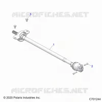 DRIVE TRAIN, FRONT PROP SHAFT