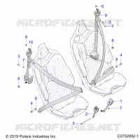 SEAT BELT MOUNTING, STANDARD