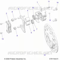 BRAKES, REAR CALIPER