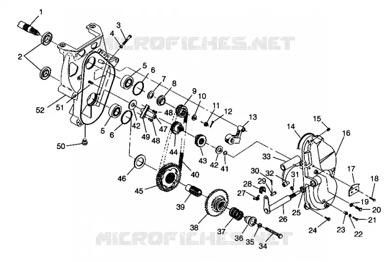 CHAINCASE  TRAIL TOURING 0962262 AND EUROPEAN TRAIL TOURING E962262 (4931763176B009)