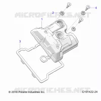 ENGINE, VALVE COVER