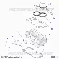 CYLINDER AND PISTON