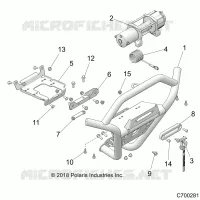 FRONT BUMPER, W/WINCH