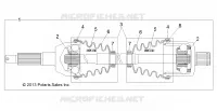 DRIVE TRAIN, REAR DRIVE SHAFT