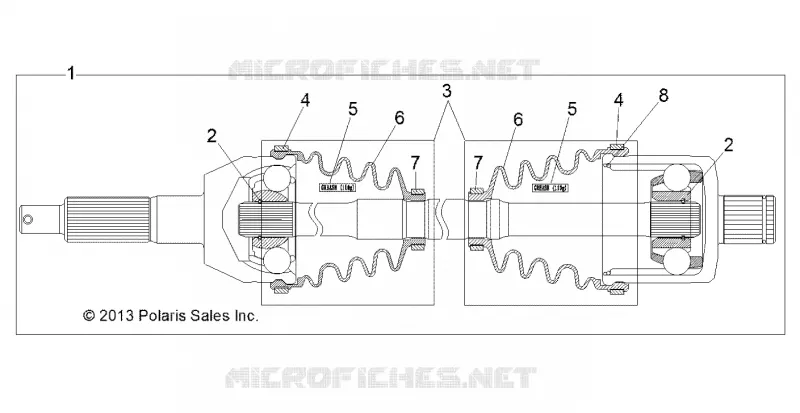 DRIVE TRAIN, REAR DRIVE SHAFT