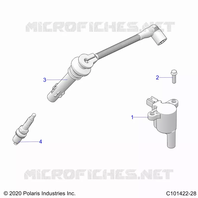 ELECTRICAL, IGNITION COIL, WIRE AND SPARK PLUG
