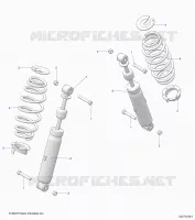 REAR SUSPENSION SHOCK AND MOUNTING