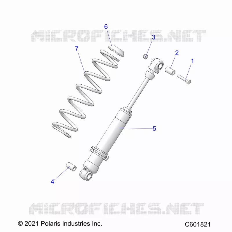 SUSPENSION, REAR SHOCK TRACK (7045713)