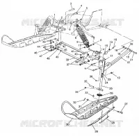 FRONT SUSPENSION AND SKI WIDETRAK LX 0972065 AND  EUROPEAN WIDETRAK LX E972 (4938223822B001)