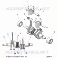 ENGINE, PISTON AND CRANKSHAFT