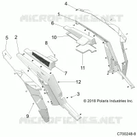 REAR BODYWORK FENDERS AND BEZELS- Z22NAE99AJ/AN/BJ/BN (C700248-8)