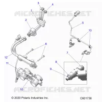 FUEL SYSTEM, RAIL, LINES AND THROTTLE BODY