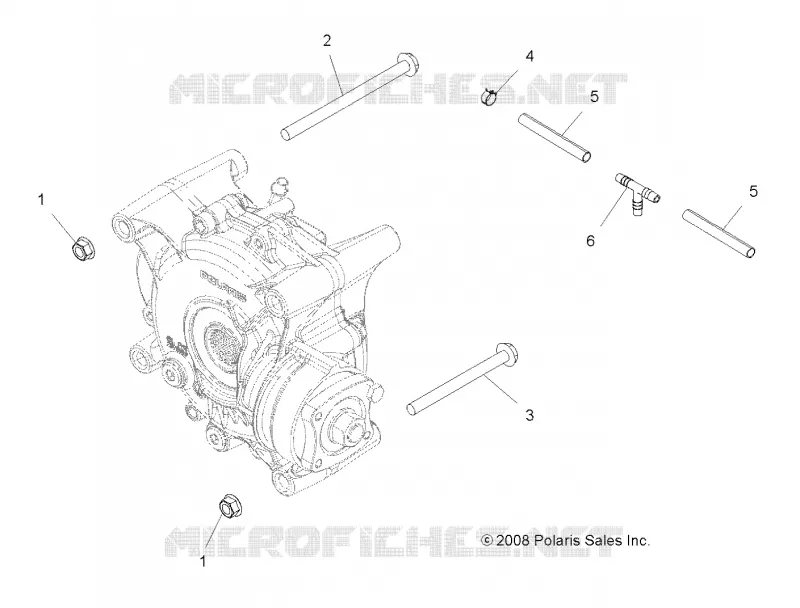 DRIVE TRAIN, GEARCASE MOUNTING, REAR