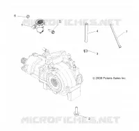DRIVE TRAIN, GEARCASE MOUNTING, FRONT