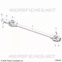DRIVE TRAIN, FRONT PROP SHAFT