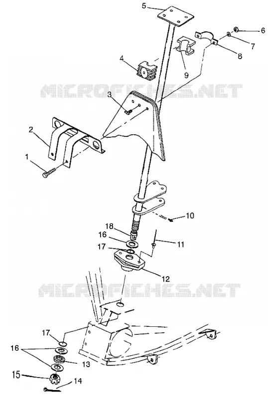 STEERING POST    MAGNUM 6X6 W97AE42A AND SWEDISH MAGNUM 6X6 S97AE42E (4940754075B011)