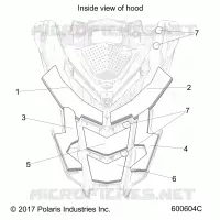 HOOD FOAM/FIBER