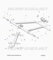 SUSPENSION, FRONT TORQUE ARM