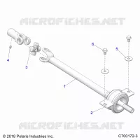 DRIVE TRAIN, MID PROP SHAFT
